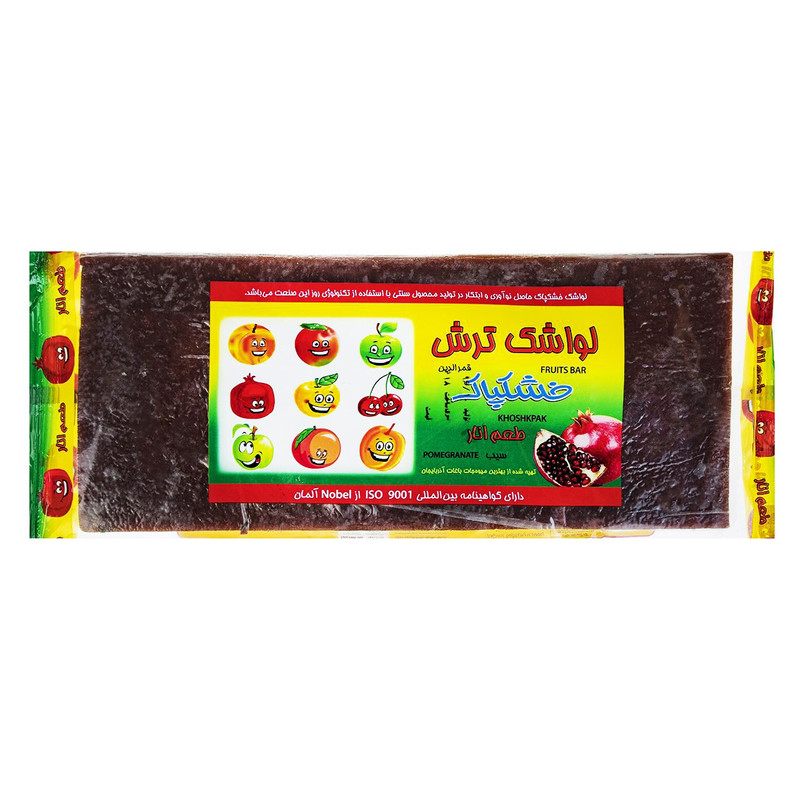 لواشک انار و سیب خشکپاک مقدار ۳۶۰ گرم